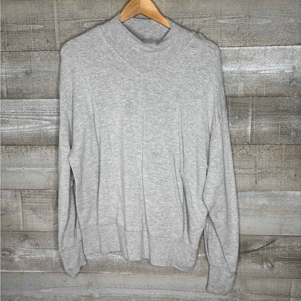 Athleta Light Gray womens Crewneck pullover Sweater